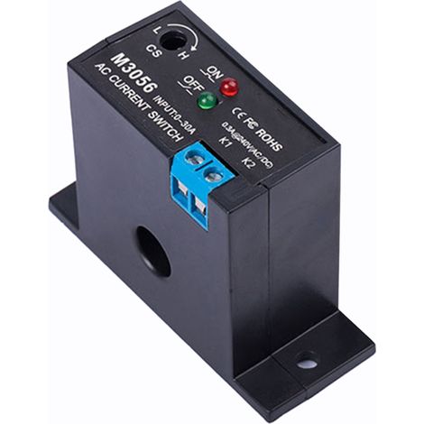 Commutateur de DéTection Courant Relais à Induction Dispositif Liaison Ca Signal Plc Au-Dessus la Limite Fermé 0.2-30A (NC M3056) (1/5)