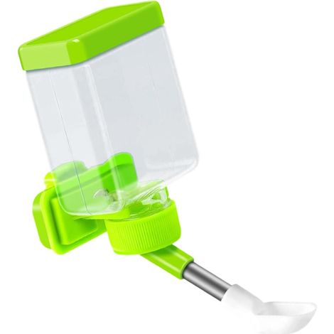 Fontana per uccelli con vassoio per l'alimentazione, compatibile con diverse gabbie, mantiene l'acqua sempre disponibile per gli uccelli domestici, accessori per uccelli da compagnia (1/4)