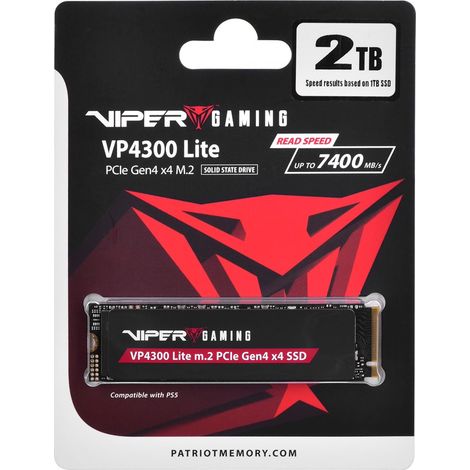 Patriot Viper VP4300L M.2 PCI-Ex4 NVMe 2 To 7.2/6.