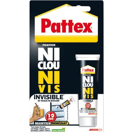 Colle Ni clou ni vis invisible Pattex - Tube 40 ml (1/3)