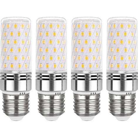 E27 LED-Lampe, 16 W, warmweiß (3000 K), 1450 lm, 360°-Abstrahlwinkel, entspricht einer 100-Watt-Halogenlampe (E27), 230 V Wechselstrom, nicht dimmbar, E27 LED-Deckenleuchte, 4er-Pack [Energieklasse E]
