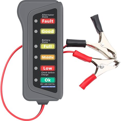 Testeur Batterie 12V – Voiture – État de Charge (1/4)