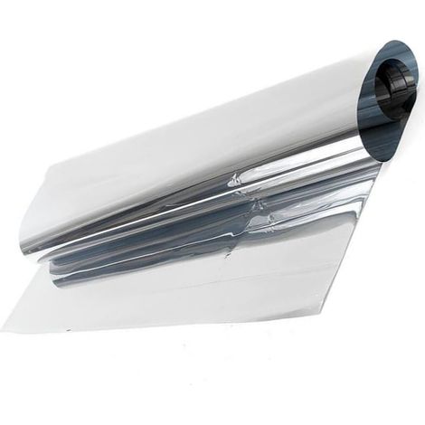 Film Statique pour Fenêtre Miroir 2 Mètres en Pet Protection Solaire et Adhérence sans Colle pour Maison et Bureau, Occultation et Intimité Assurées (1/5)