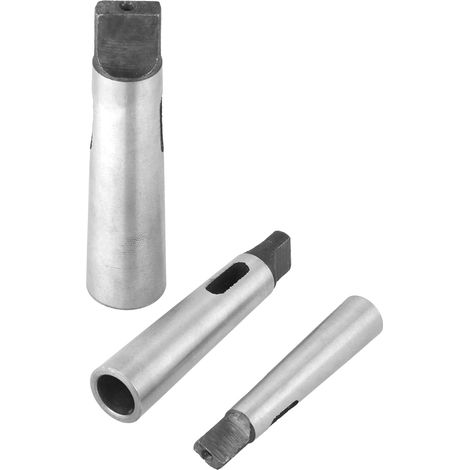 Ensemble de 3 adaptateurs coniques MT1-MT2, MT2-MT3, MT3-MT4 pour mandrin de perçage réducteur. (1/5)