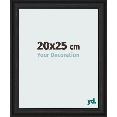 yd. - Cadre photo 20x25 - Noir Grain de Bois - MDF - Lazio