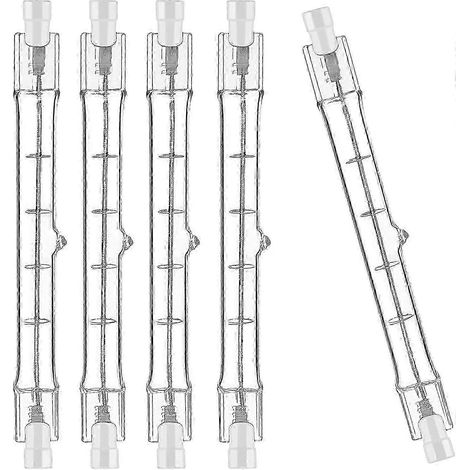 Dimmbare R7S-Halogenlampen, 300 W, 5er-Pack, 118 mm, 230 V, für LED-Streifen (1/5)