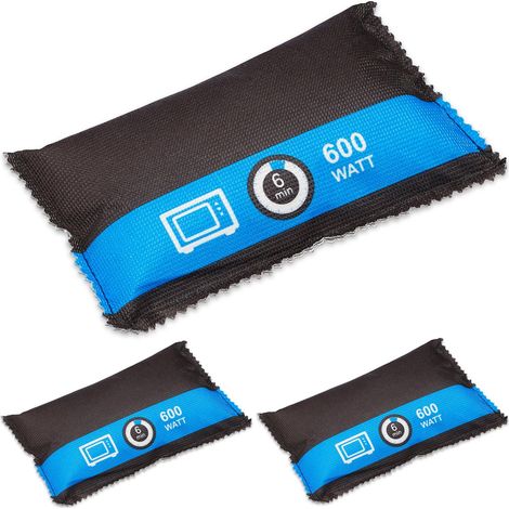 Déshumidificateur Voiture, Lot de 3, réutilisable, absorbeur humidité Camion, Anti-buée, à sécher, Noir - Bleu (1/5)