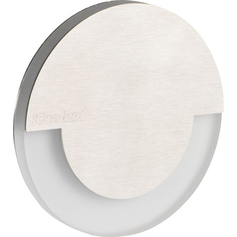 segnapasso a led sola incasso alluminio bianco caldo foro 60 mm 220-240 volt 1,30 watt (1/5)