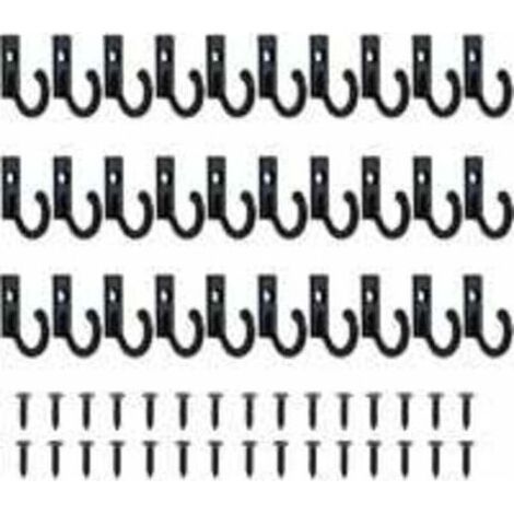 Lot de 30 Petits Crochets Vintage Support Mural pour Porte-clés à Crochets Suspendue Crochets Bijoux Crochets À Clé Pour Vêtements Crochet Patère Avec Vis Patère Porte Manteau pour Mural Salle de Bain (1/5)