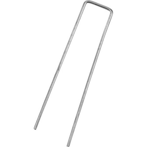 Metal Ground Hooks / Pins / Staples for Membrane & Garden Fabric - 6 Pack