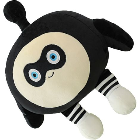 Adorables peluches douces à câliner, motifs de dessins animés, pour adultes et enfants (garçons et filles), idéales pour les anniversaires et Noël, noires, 50 cm / 19,7 pouces. (1/5)