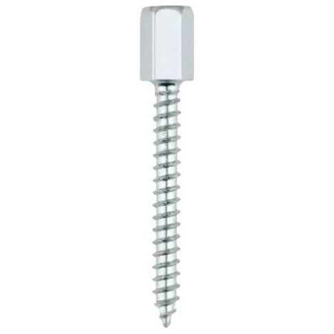 Index – Boite de 50 pitons d'ancrage femelles zingués M6 x 65 – Pour tige filetée – Résistance à la corrosion – Fixation sécurisée