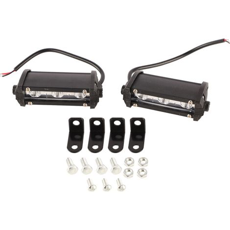 Feux de Travail de Voiture à LED 9W, Moto en Alliage en Alliage en Aluminium à Une Ligne à Projecteur Auxiliaire, avec Une Lumière Concentrée Plus Forte pour Une visibilité. (1/5)