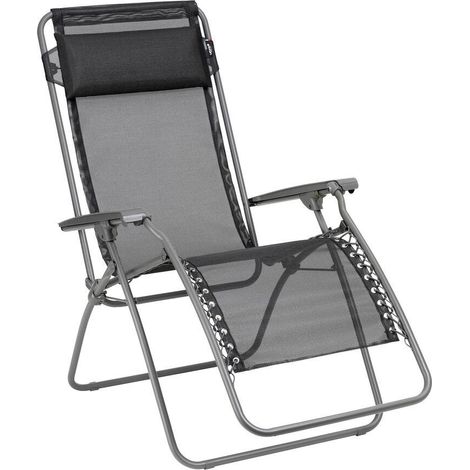 Zero-Gravity-Relaxliege-Garten - RT 2 - Batyline® Iso - Schwarz Noir - Lafuma Mobilier