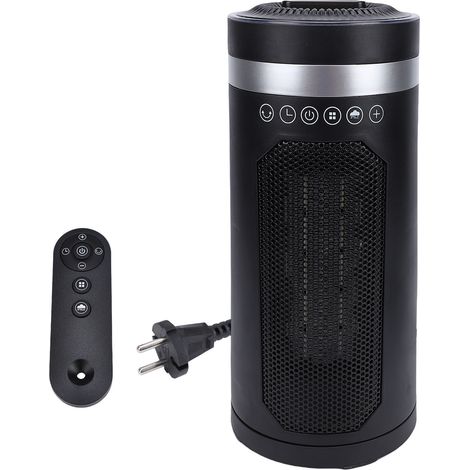Chauffage d'appoint électrique 3 en 1 avec humidificateur, thermostat, oscillation 70°, silencieux, télécommande, prise EU (1/5)