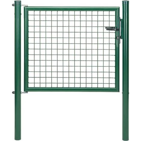 ALBERTS Wellengitter-Einzeltor, zinkp.ant.met.Kst.b., B Mitte-Mitte Pf.1250mmH1000mm (1/2)