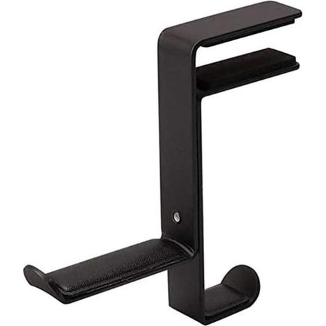 Support de Écouteurs de jeu Noir Support de crochet Réglable Support de Écouteurs de bureau Support pour Écouteurs de jeu PC Pince universelle pour tables et étagères (1/5)