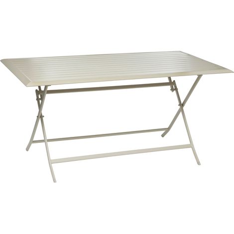 Table de jardin pliante en aluminium 6 places AZUA (1/4)