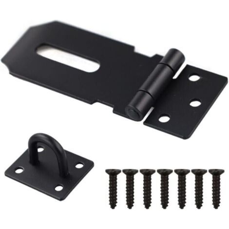 1 PCS Cadenas de porte en acier inoxydable de 7,6 cm - Loquet de sécurité robuste pour porte, fenêtre, armoire, cage (1/5)
