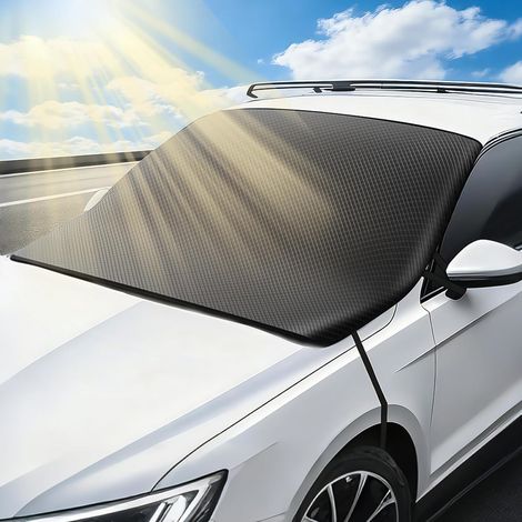 D-Lumina Universal Oxford Front Windshield Cover for Car - Thickened UV Rays and Heat - 150 x 114 cm (1/5)