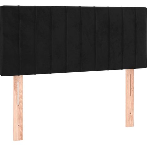 Cabecero con LED de terciopelo negro 90x5x78/88 cm vidaXL