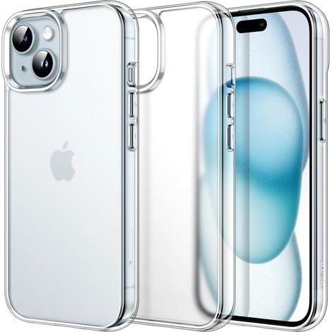 Handyhülle iPhone 15 6,1 Zoll Stoßfest Kratzfest Matt Translucent (1/5)