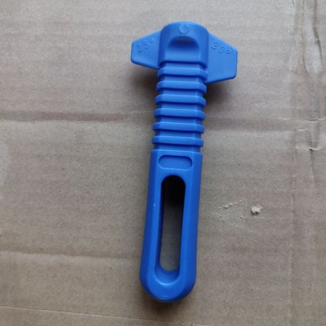 Poignée de lime en acier (plastique) Poignée de lime en plastique bleu