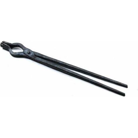 Pince de forgeron, pince à bec rond, utilisée pour la fabrication d'enclumes et de couteaux, pince de forgeron de 460 mm, adaptée aux fours de forge des ingénieurs ou des forgerons. (1/3)