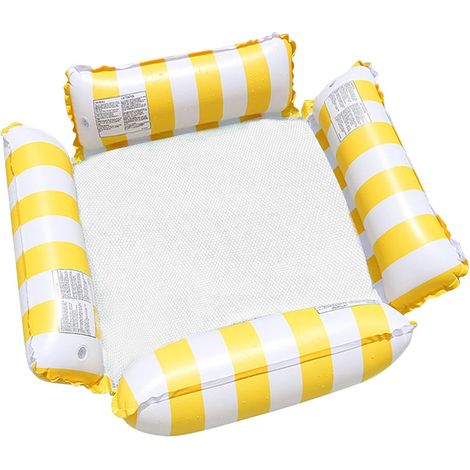Lit flottant gonflable, salon flottant, hamac à eau, fauteuil de salon 4 en 1, matelas gonflable, jouet aquatique, accessoires de piscine, hamac d'eau de qualité supérieure pour adultes pour fêtes de (1/5)