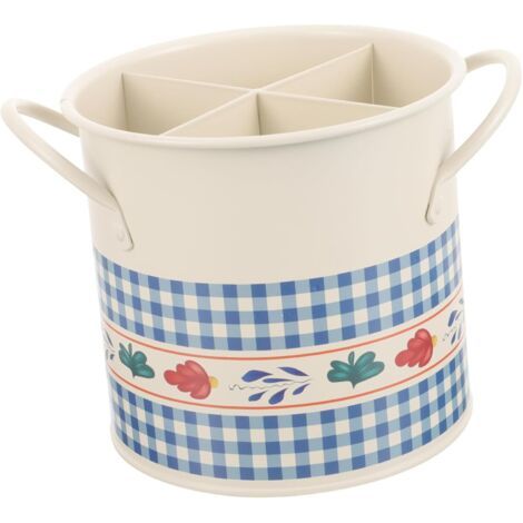 Boîte de rangement pour égouttoir à cuillères, boîte de rangement pour cuillères et fourchettes, vaisselle décorative rétro, bassin à baguettes, grille décorative rétro, porte-baguettes (1/5)