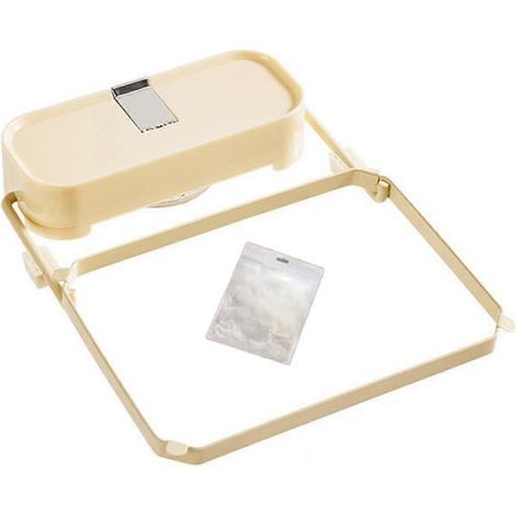 Filtre à ventouse pour évier, panier de vidange avec 50 sacs en maille, support de filtre amovible pour évier de cuisine, A (1/5)