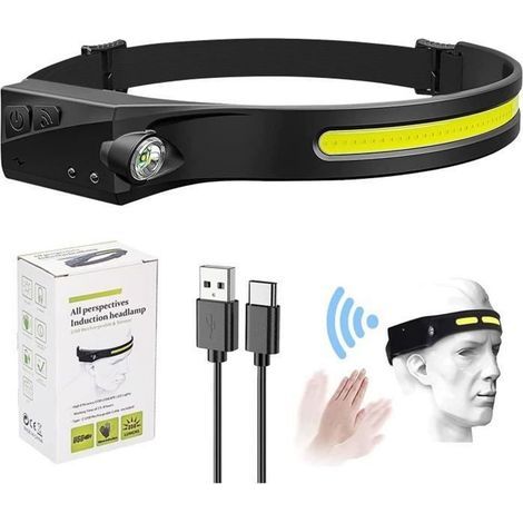 LED Headlamp - OUTAD - 2023 Version - USB Rechargeable - Waterproof - 6 Lighting Modes (1/4)