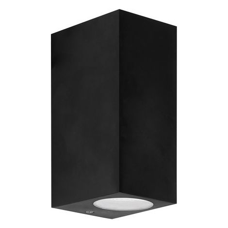 Forlight Applique Extérieure Ip44 Kubo Double Emission Gu10 8W Noir (1/2)