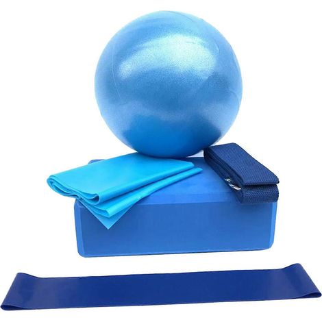 Kit de démarrage Pilates pour femmes comprenant 5 blocs de yoga et ballons d'entraînement. (1/5)