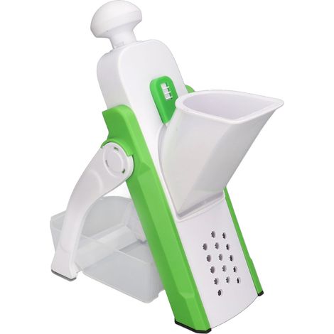 Coupe-légumes compact et lavable, coupe-fruits portable vertical, hachoir à aliments pour la maison et le restaurant, vert (1/5)