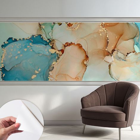 Fotomurale adesivo stickers - murali decorativo - soggiorno moderno - effetto realistico - Astratto colorato 250x104 cm (1/5)