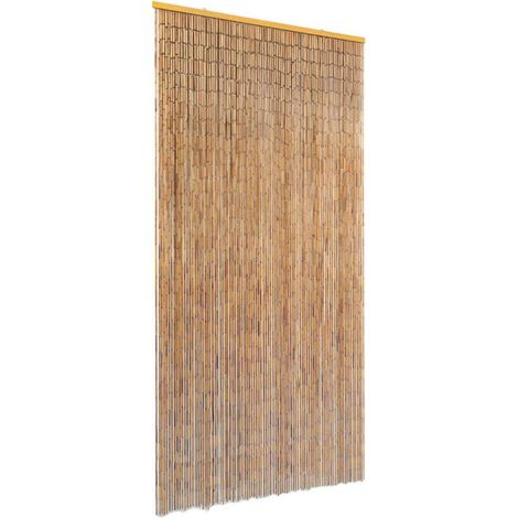 Rideau de porte contre insectes Bambou 90 x 220 cm (1/4)