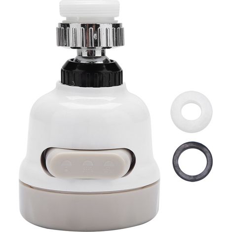 Verstellbarer, drehbarer Wasserfilter-Wasserhahn (360°), wassersparender Wasserhahn mit Schalter, flexibler Wasserspar-Wasserhahn, Duscharmatur für Küche und Bad