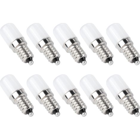 10 Stück 1,5-W-LED-Kerzenlampen mit Schraubfassung, Ersatzteile für 230 V Wechselstrom (E14) (1/5)