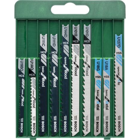 Bosch Jigsaws/reciprocating saws Jigsaw blade set U-shank 10 Pieces 2609256775 (1/3)
