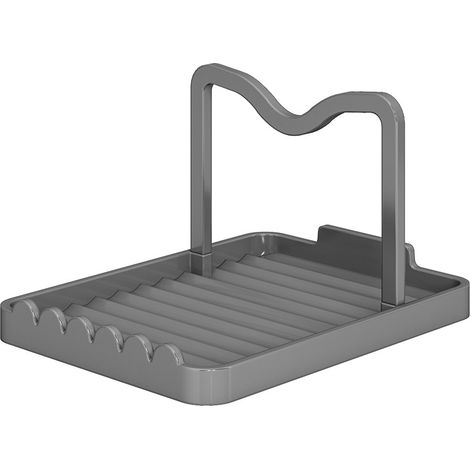 Porte-spatules de luxe léger [gris anthracite], porte-couvercles, support de rangement de table pour spatules, support pour cuillères et spatules, ég (1/5)