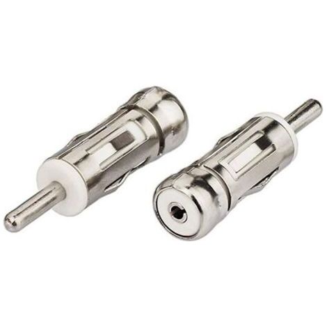 Adaptateur d'antenne de voiture Adaptateur d'antenne radio FM AM stéréo de voiture universel Connecteur de prise ISO vers DIN (lot de 2) pour récepteur radio audio de voiture (1/5)
