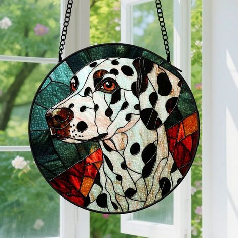 Capteur de Soleil en Vitrail Décoration Spirituelle pour Maison 9cm (1/4)