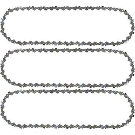 pair Aiperq Lot de 3 Chaîne de tronçonneuse 3/8\"LP 52 maillons 1,1mm 35cm Faible Rebond Compatible avec Bosch AKE 35 S AKE 35-19 S, Einhell, Husqvarna, Makita, Dolmar, Oregon et autres F Bluedeer Gui