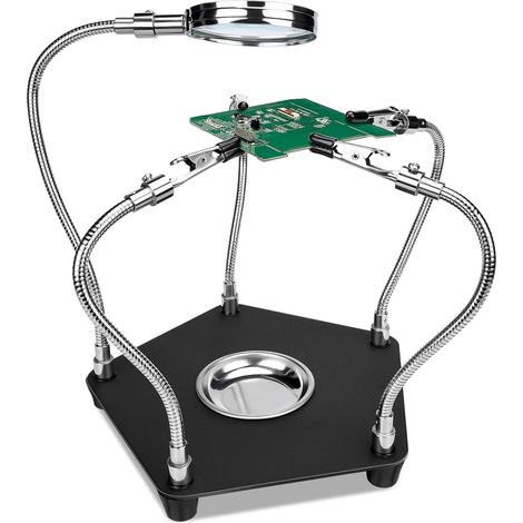 TroisièMe Main De Soudage, Outil De Station De SoudageHelping Hands, Outil De Support De Pcb De Soudage, Mains D'Assistance De Soudage Flexibles Avec 4 Embouts Flexibles (1/5)