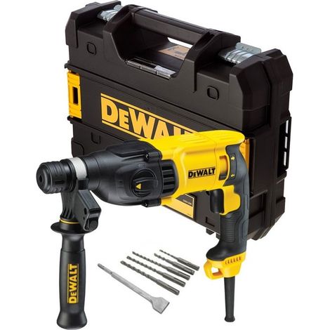 Dewalt D25133K 240v SDS+ 3 Mode SDS Hammer Drill + SDS Bits + Chisel + Tstak (1/4)