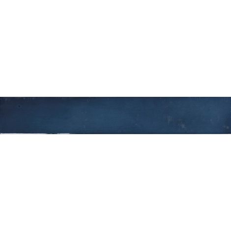Carrelage mur effet zellige bleu 6,5x40 cm MANACOR OCEAN BLUE (vendu par boite de 1m2) (1/4)