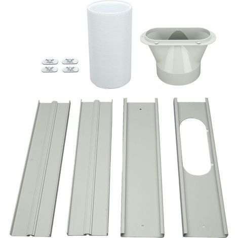 Kit of ventilation of window for air conditioner portable, seal universal adjustable of replacement for unit (1/5)