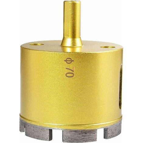 70mm Dia Diamond Drill Bit, Hollow Core Drill Bit for Marble, Porcelain, Slate, Glass, Ceramic, Porcelain, Tile, Marble, Granite (70mm Diameter) - LIAIKI