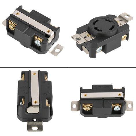 Prise murale femelle à verrouillage par rotation NEMA L14-30R 30A 125V/250V (1/5)